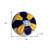 Set of Eight Blue And Yellow Floral Ceramic Drawer Pull Knobs