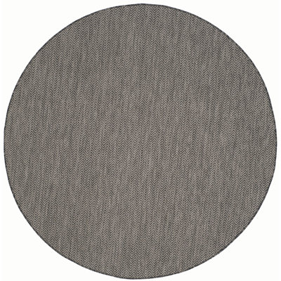 Tapis intérieur / extérieur noir / beige Arneshia