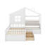 Lit simple avec canapé et tablette-1155341437