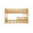 Ancelin Twin Over Twin Solid Wood Low Bunk Bed with Guard Rails-661475229