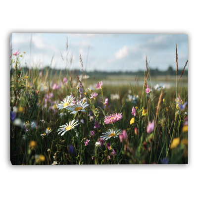 Lakeside Meadow Calm Wrapped Canvas Wall Art