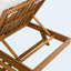 Ensemble de méridienne en bois d'acacia 4 pouces réglable Coussin résistant à l'eau 4 positions