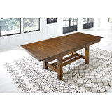 Caudill 3-butterfly Leaf Solid Rubberwood Dining Table