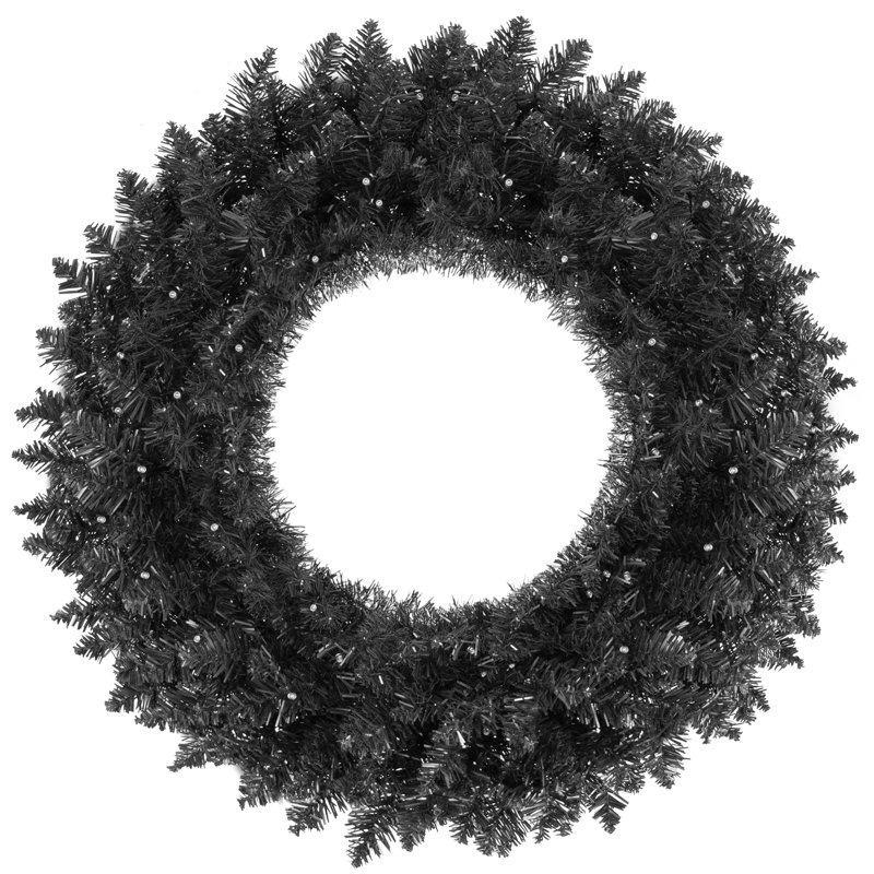 Faux Lighted 24'' Wreath