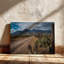 Texas Cowboy Bottes, reproduction d'art sur toile - Rustic Desert Road, art mural-1697148210