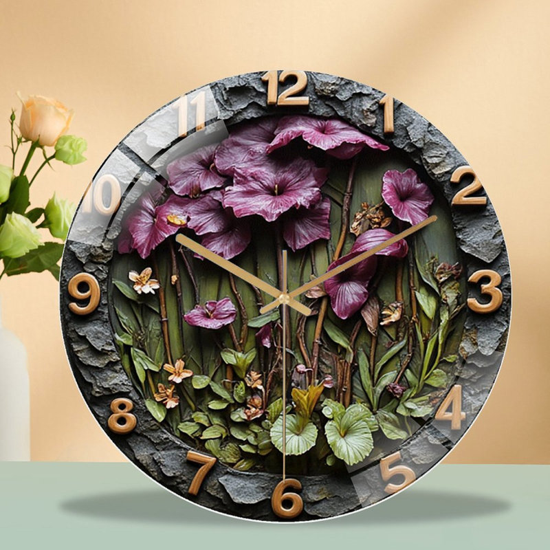 Horloge murale en pierre 12 po