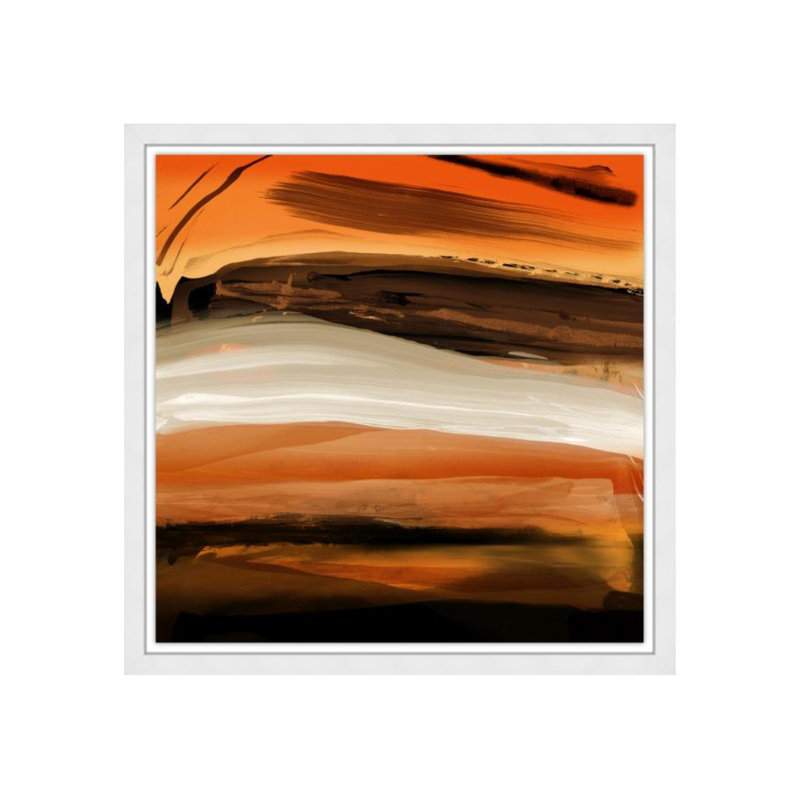 Moody Strokes II Print by James McAllen, 30" H x 30" W x 1.5" D, Glass Coat