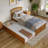 Marlton Solid Wood Platform Bed with Panel Footboard and Trundle-96140397