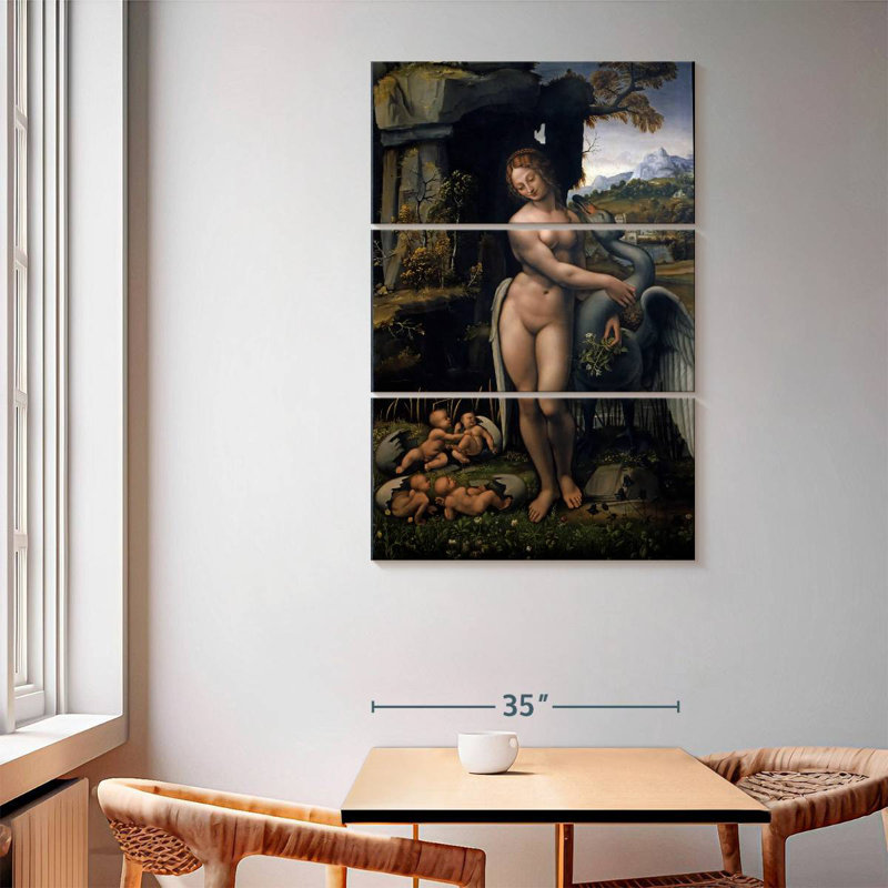 Leda And The Swan, 65" H x 42" W