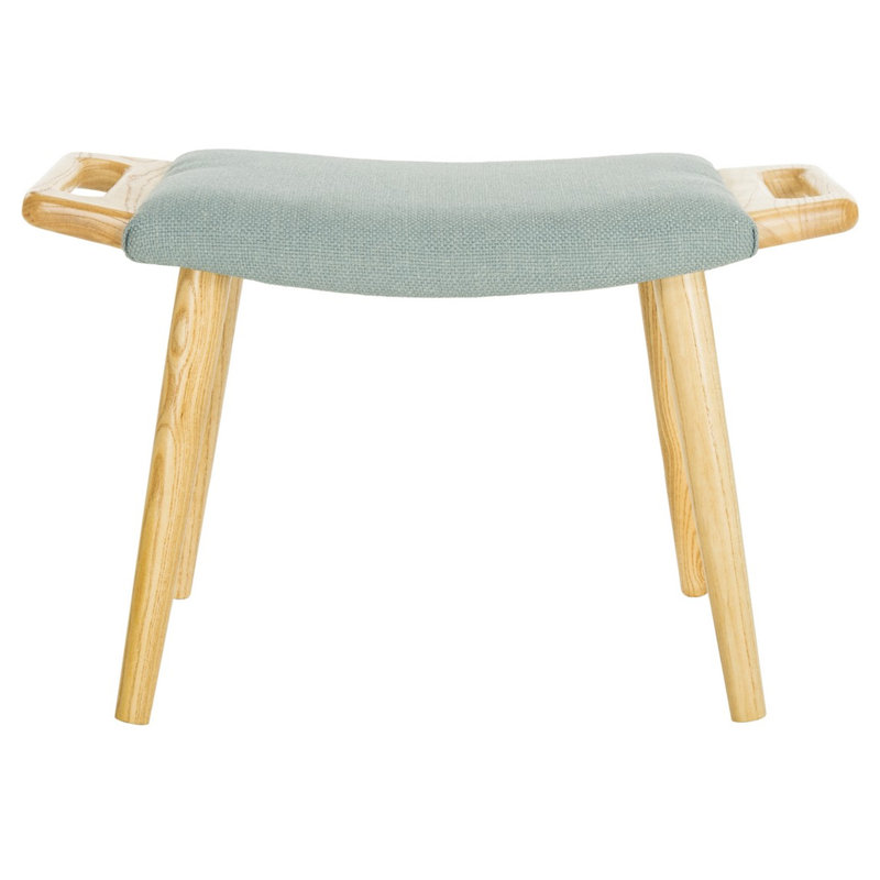 Barkbridge Polyester Blend Upholstered Bench, Blue/Natural