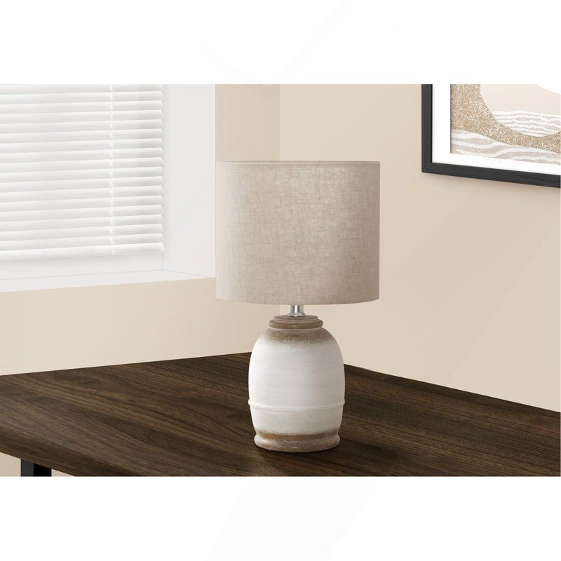 Éclairage, résine crème, abat-jour beige, contemporain
