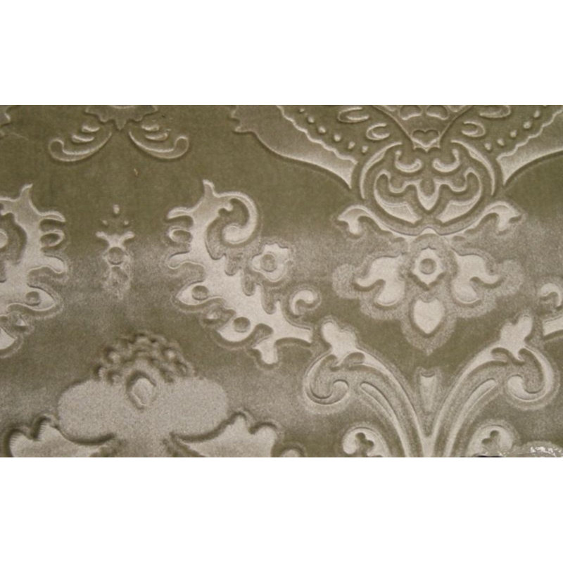 Tissu de velours damassé Brocade, matériau gaufré pour le revêtement, draperie, housses, nappes,, Sable