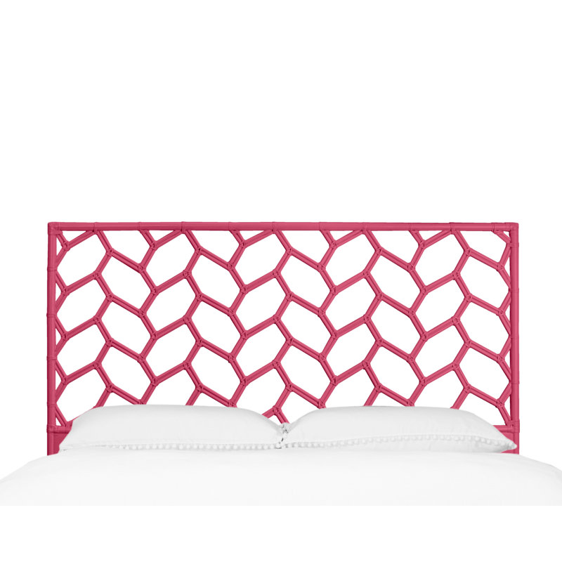 Silas King Platform Bed, Light Blue, King, Hot Pink