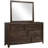 Mirror Antique Brown
