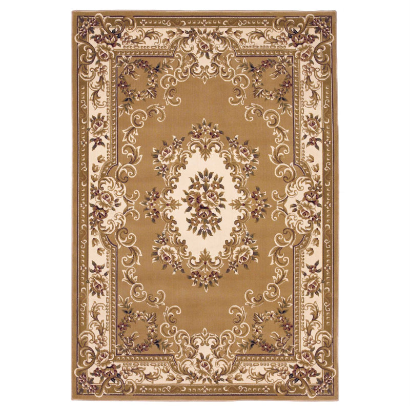 Tapis d'intérieur 5 pi 3 po x 7 pi 7 po Olive / Ivory