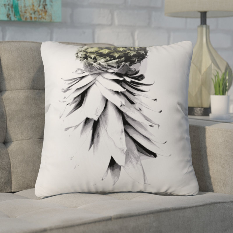  Pineapple Outdoor Throw Pillow, 18" x 18"