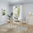Glass Top Metal Base Dining Table-1133403935-1133403938