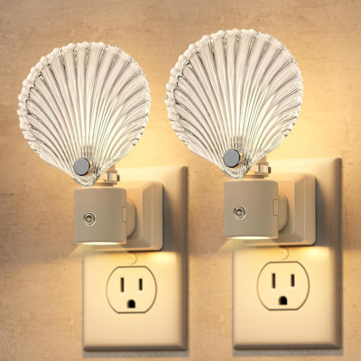 Glass Shell Night Light Inserted Into The Wall