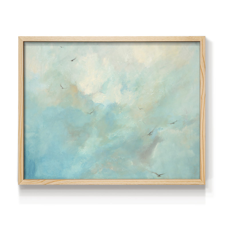 Flying Home  -Framed Print - Restickable, Natural, 16" H x 20" W