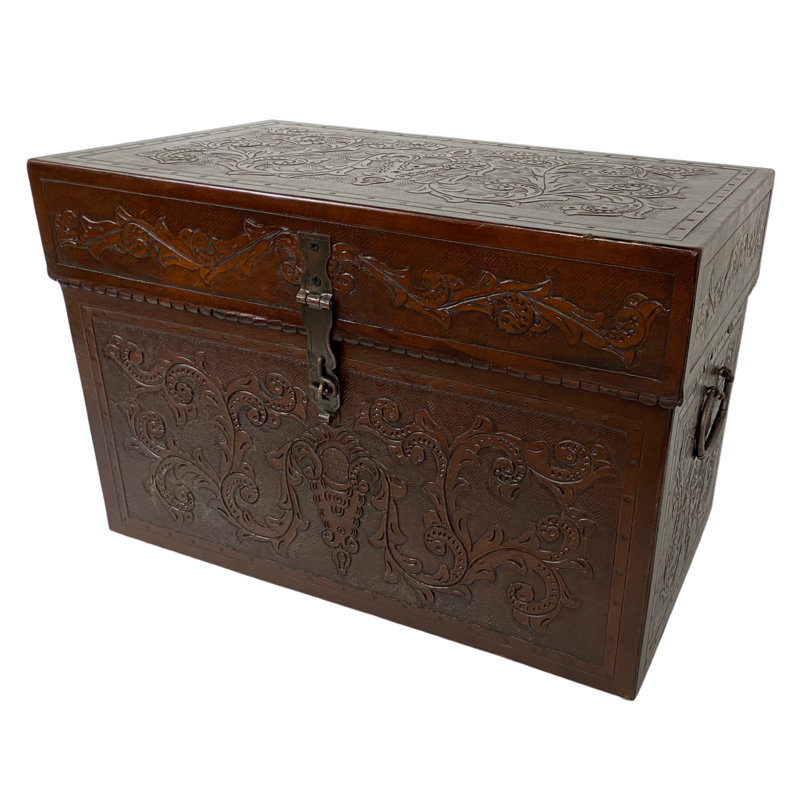 Solid + Manufactured Wood Accent Trunk