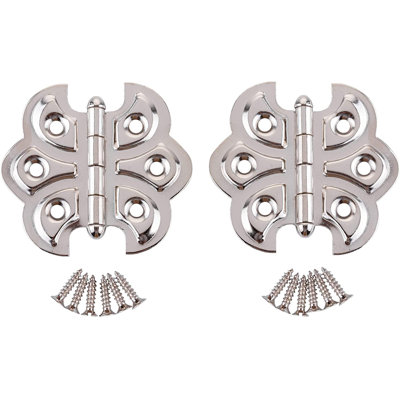 Charnières d'armoire papillon de 2 1/4 po de largeur x 2 po | Paquet de 2