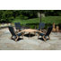Dover Outdoor Adirondack Chair With Table