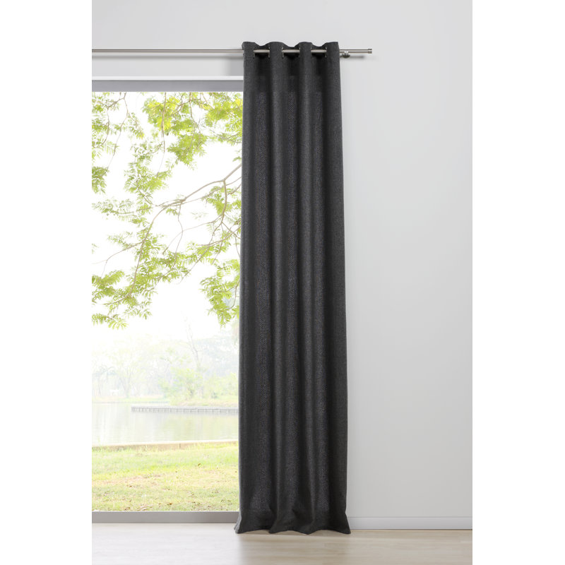 Scarf with eyelet Chalet opaque, Anthracite