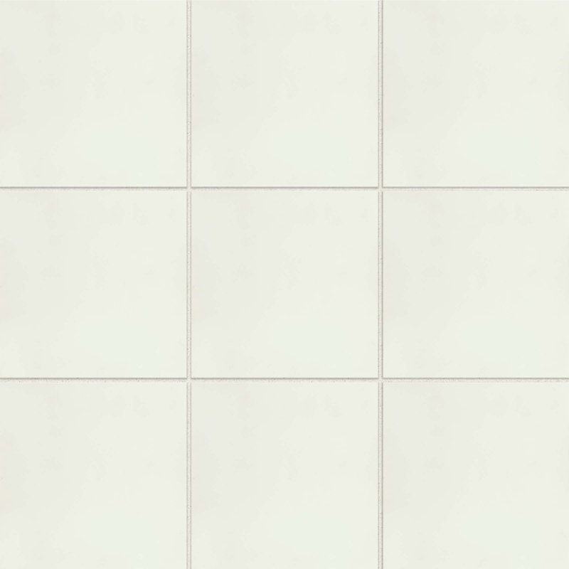 Remy 8" x 8" Cement Spanish Wall & Floor Tile, Snow