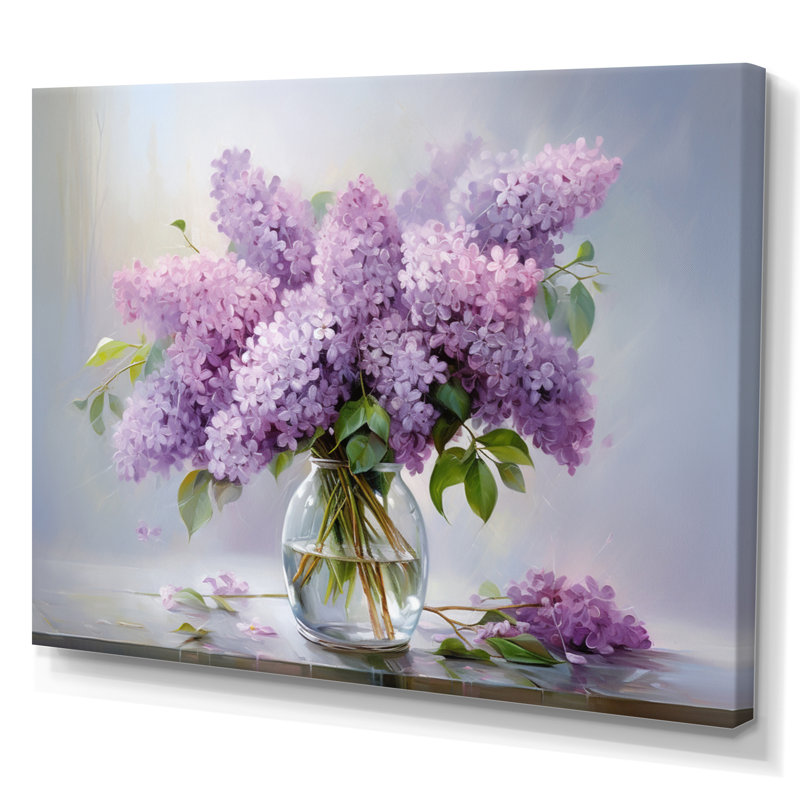 Lilacs Romantic Impression III On Canvas Print, Wrapped Canvas, 30" H x 40" W, No Frame