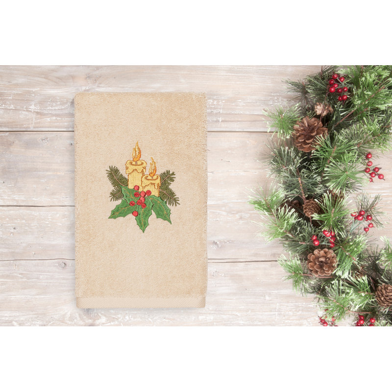 Christmas Midweight Hand Towel, Sand