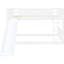 Lit double superposé blanc avec glissade robuste et attrayante