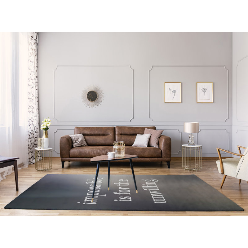 Tapis en polyester multicolore quot impossible, Rectangle 5 pi x 7 pi