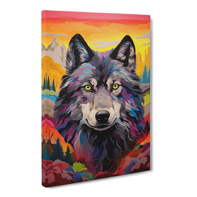 Wolf Colour Field No.2 - Print, 50cm H x 35cm W x 3cm D