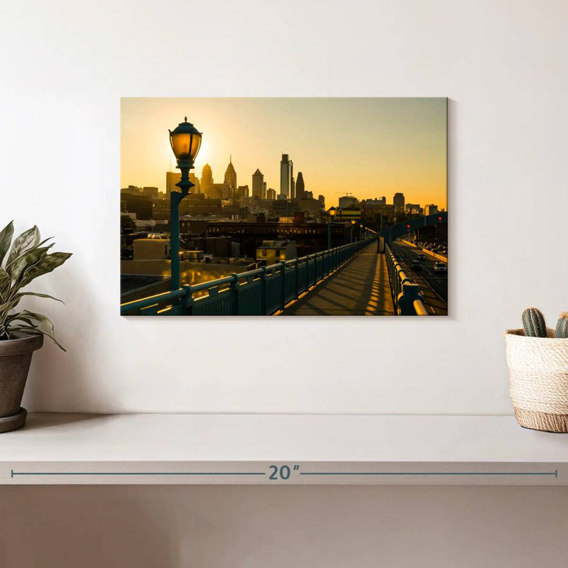 Sir Sir, Philadelphie, pont Franklin, H 8 po x l 12 po