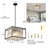 Jennesa Jhase Crystal Dimmable Square / Rectangle Chandelier Modern Pendant Light Fixture-65668621-65668619