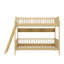 Lit superposé en bois de taille simple, livré avec 3 unités de rangement-2113327266