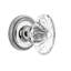 Rope Rosette with Oval Fluted Crystal Door Knob-965146512