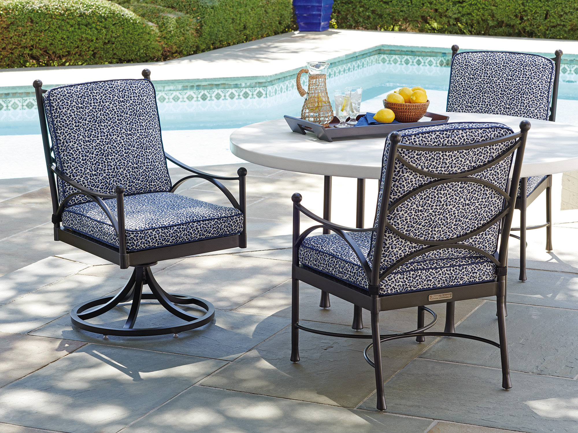 Tommy Bahama Outdoor Pavlova Swivel Rocker Dining Chair | Wayfair