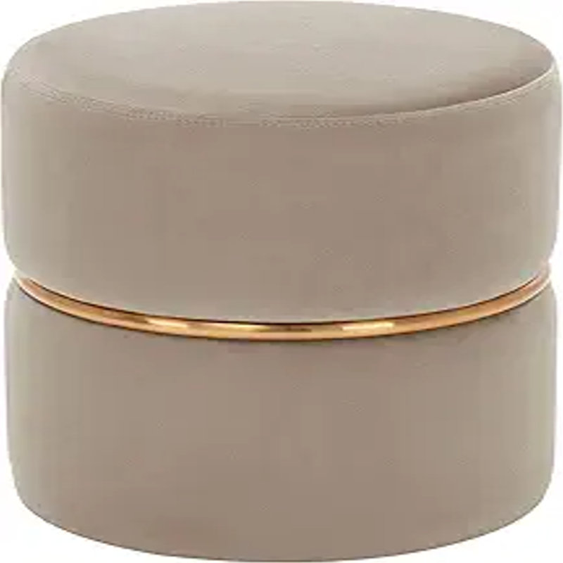 Tabouret rembourré avec repose-pieds Modern Velvet