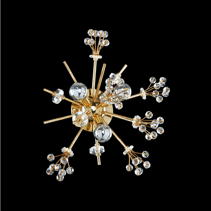 Applique murale Constell 3 LT or 18 carats / transparent Allegri