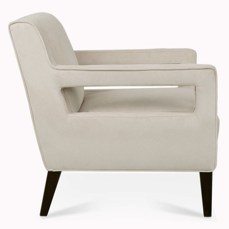 Jeser Upholstered Armchair, Gray Fabric, 39.9" H x 26.4'' W x 30.1'' D
