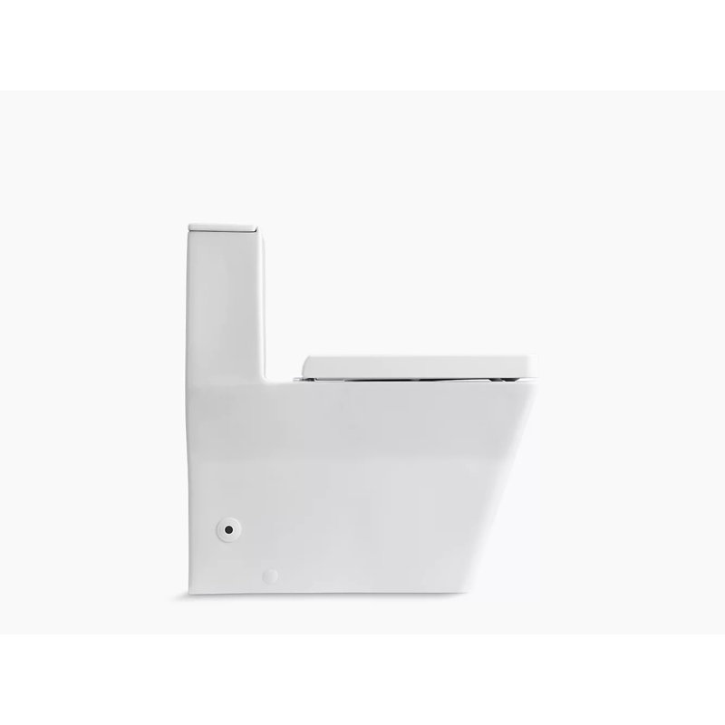 Reve Dual-Flush Elongated One-Piece Toilet (Seat Included), White