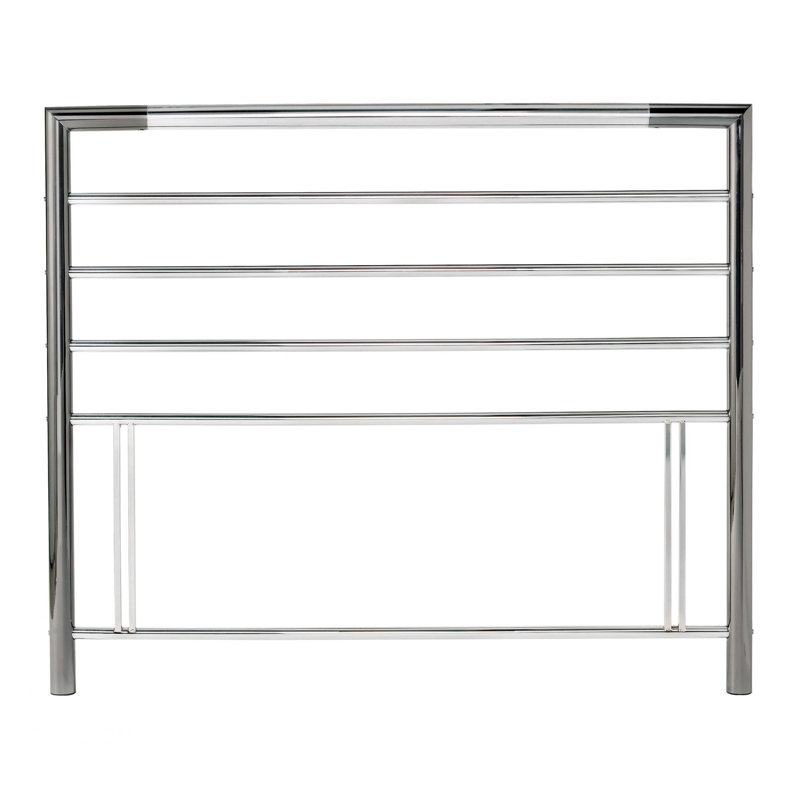 Headboard, Double (4'6), Shiny/Black Nickel