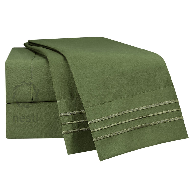 Ensemble de draps rayés hummingbird, Très grand