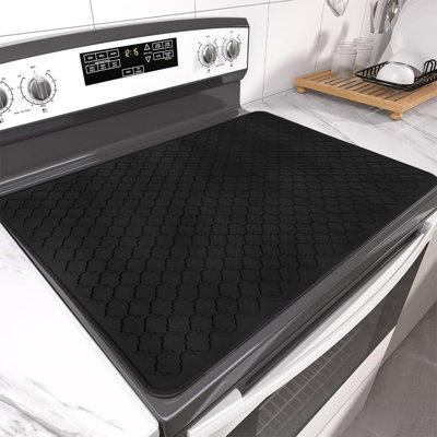 Silicone Stove Top Cover for Electric Stove， Range Covers for Electric Stove,Silicone XXL Dish Drying Mat, Glass Cooktop Covers Flat RV Range top Mats