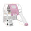 Lit mezzanine simple en forme de maison avec tente-1129951026