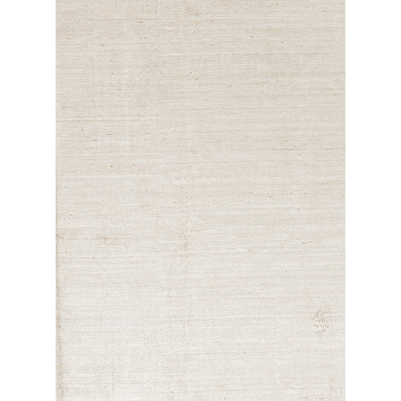Tapis beige noué à la main de haute qualité