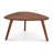 Triangular 2-Piece Walnut Wood Nesting Table