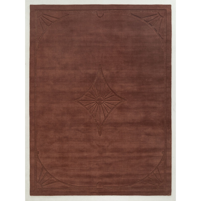Tapis de salon tissé à la main, Rectangle 8 pi 8 po x 11 pi 9 po