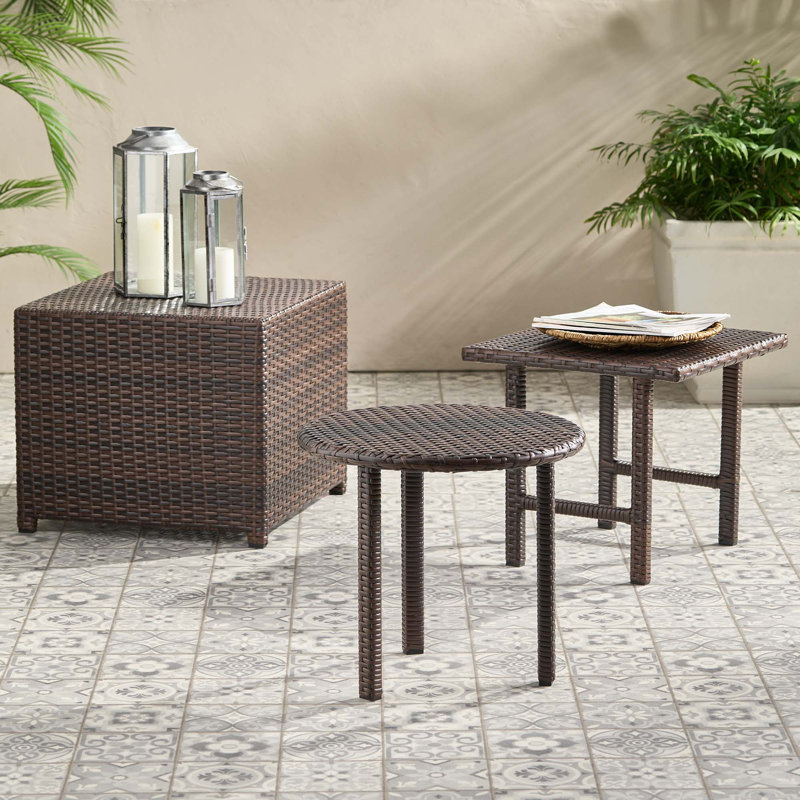 Ensemble de tables d'appoint 3 pièces LIDO